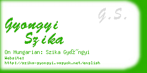 gyongyi szika business card